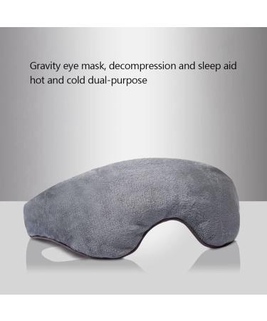 Adjustable Soft Eye Bag with Detachable Cover - Gray | Ideal for Night Sleep, Travel & Relaxation - Buy Online on GoSupps.com