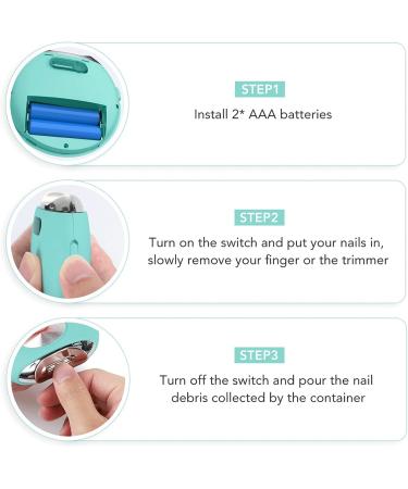 UNbit Nail Clipper Automatic Electric Nail Clipper Cute Trimmer Nail Cutter Manicure Pedicure Nail Trimmer Scissors Nail Care Scissors(Color:Blu) - Buy Online on GoSupps.com