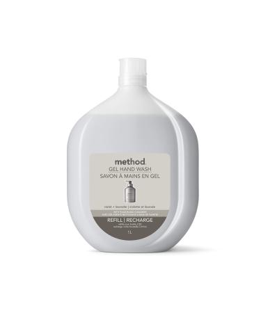 Method Liquid Hand Soap Refill Biodegradable Formula Reloads Gel Hand Wash Bottle Violet + Lavender Scent 1 Liter