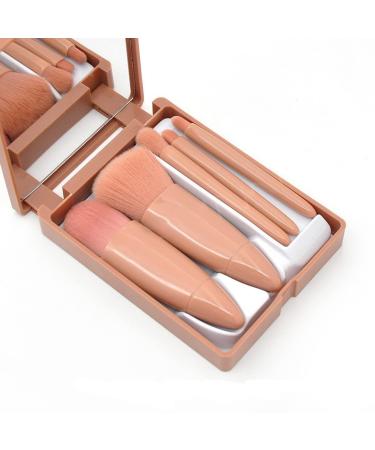 Premium 5-Piece Makeup Brush Set - Professional Foundation & Eyeshadow Brushes - Soft Odorless Synthetic with Storage Box - Buy Online on GoSupps.com
