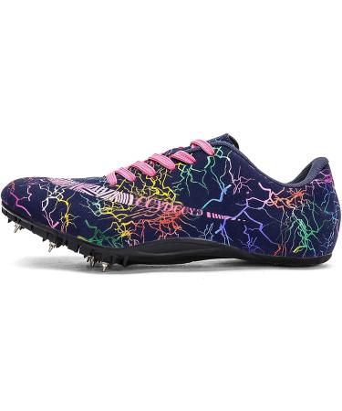 Eribby Unisex Track Spike Shoes - Sprint and Mid-Distance Running Shoes - Navy (Women's 7.5/Men's 6) - Buy Online on GoSupps.com