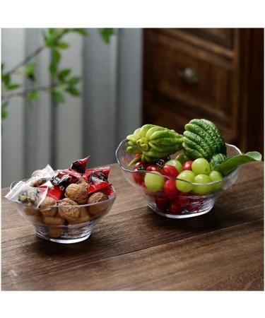 Fruit Plates Glass Fruit Plate Living Room Coffee Table Household Simple Retro Style Fruit Plate Snack Plate for Kitchen Countertop(Small) - Buy Online on GoSupps.com