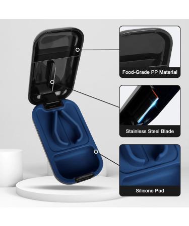 Minicoco Pill Cutter - V-Shaped Cutters for Small or Large Pills - Black - Buy Online on GoSupps.com