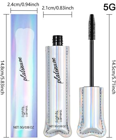  YNPQTDS Intense Volume Mascara - Waterproof Lengthening Mascara | Curling Smudge-Proof Long-Lasting Makeup For Women Work School Evening Wedding - Buy Online on GoSupps.com