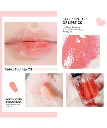 Hydrating Cherry Red Lip Oil: Plumping Tinted Gloss for Long-Lasting Nourishment - Buy Online on GoSupps.com