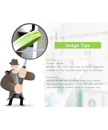 Alliph Leak-Proof Traveling Retainer Case with Mirror and Removal Tool - Green Blue - Buy Online on GoSupps.com