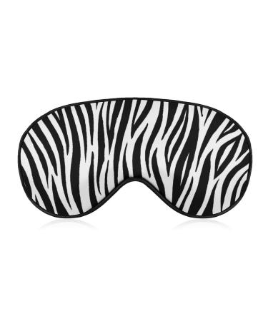 Zebra Skin Wild Animal Spots Sleep Mask Eye Cover for Sleeping Blindfold with Adjustable Strap Blocks Light Night Travel Nap for Men Women