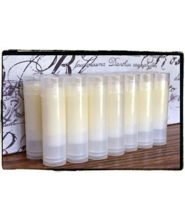 10 Peppermint Flavored Lip Balms in Clear Tubes by Red Barn Farm of Maine - Handmade - Wholesale