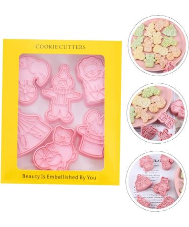 Zerodeko 1 Biscuit Mold Fudge Animal Crackers Pasties Cake Mold Baking Cookie Mold Three-Dimensional Stamp 3D 7.6x5cm Pink - Buy Online on GoSupps.com
