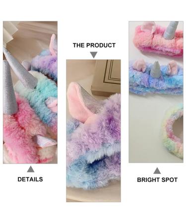 Milist Unicorn Washing Strap - Soft Coral Fleece Spa & Skincare Headbands (3 Pack) for Makeup Shower & Bathing - Buy Online on GoSupps.com