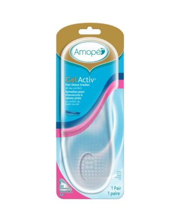 Amope Gel Activ Flat Shoes Insoles  2 Count (Pack of 1)