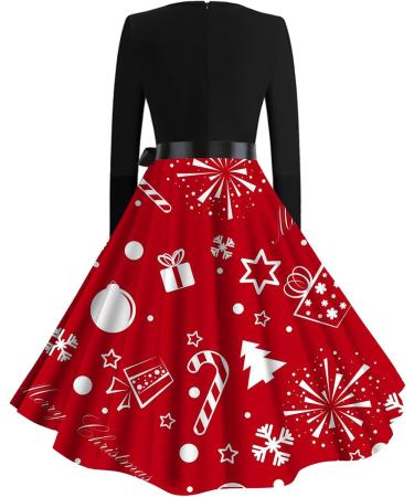 Shop Hanxiulin Christmas Dress for Women | Hooded Sweatshirt & Blouse | Festive Red Long Sleeve Sweater for Autumn & Winter - Buy Online on GoSupps.com