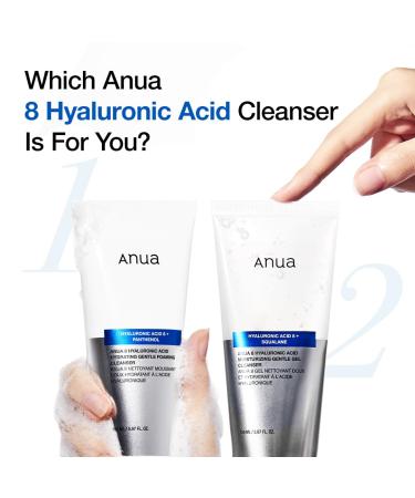 ANUA Moisturizing Gentle Gel Cleanser 150ml - Hyaluronic Acid Squalane & Ceramide Foaming Face Wash for pH Balance & Hydration | Korean Skincare - Buy Online on GoSupps.com