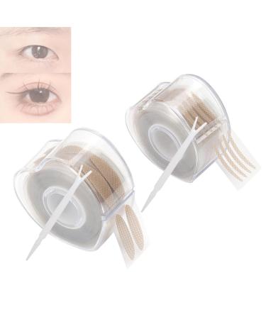 Anjoize Eyelid Lift Eyelid Tape Eye Lift Tape for Droopy Lids 600 Pairs Instant Eyelid Lifting Strips (Heart box Skin tone S+L)