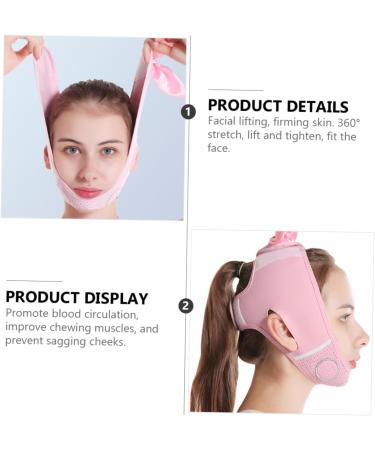 Beatifufu 1pc Thin Facial Slimming Chin Strap Body Gems Chest Firming Strap Belt Double Chin Reducer Reusable Strap Chin up Facemaks Graphene Printed Sheet - Buy Online on GoSupps.com