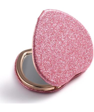 X Hot Popcorn 4Pcs Mini Heart-Shaped Makeup Mirrors Set - Double-Sided Compact Travel Cosmetic Mirror for Girls Gift - Buy Online on GoSupps.com