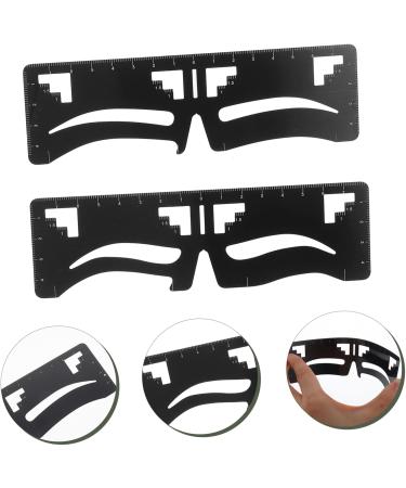 DOITOOL 4 Pcs Eyebrow Ruler Eyebrow Measurement Stencil Eyebrow Measuring Tool Eyebrow Trimming Template - Buy Online on GoSupps.com