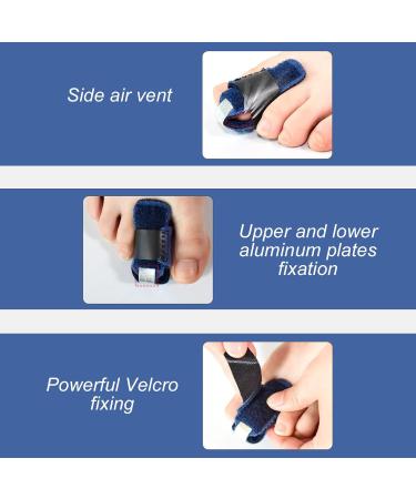 Premium Hammer Toe Straightener & Bunion Pads | Aluminum Plate Support for Hammer Claw & Bent Toe Recovery - Portable Design - Buy Online on GoSupps.com