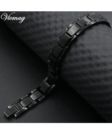 Vicmag Lymphatic Drainage Mat - Titanstahl Magnetic Hardship Tool with Adjustable Strength & Gift Box (Single-Row Black) | Premium Wellness Solution - Buy Online on GoSupps.com