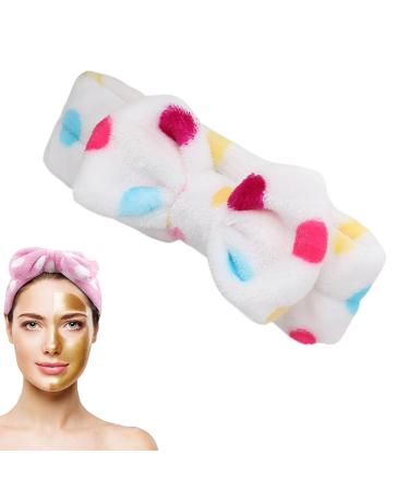 Traziewell Spa Headbands for Women Fluffy Headband for Washing Face Elastic Bowknot Hair Band Microfiber Elastic Ladies Head Band for Makeup Shower Sports Hair Band for Washing Face HB000215