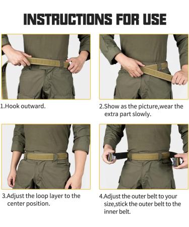 Idogear Inner Tactical Belt - 1.5 Loop Liner Velcro Closure Khaki - Service Belt Accessories for 76-86 cm Waist - Buy Online on GoSupps.com