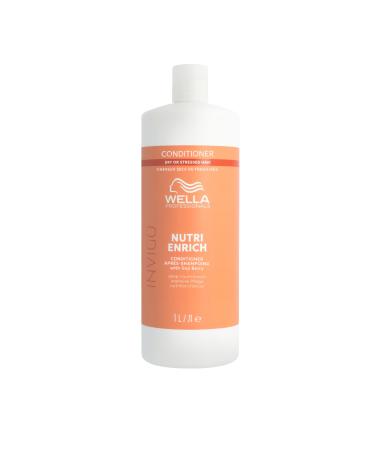 Wella Professionals Invigo Nutri Enrich Nourishing Anti-Frizz Conditioner with Oleic Acid & Goji Berry - Restores Dry Damaged Hair 1L