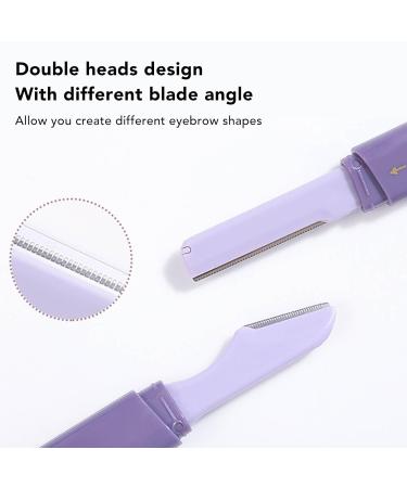 Buy 2-Piece Eyebrow Trimmers - Double-Headed Stainless Steel Blades Portable & Durable Multi-Purpose Cutters - Buy Online on GoSupps.com