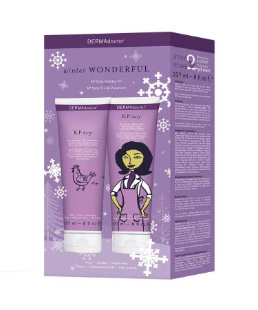 DERMAdoctor KP Bump Eraser Body Scrub and Lotion Kit Dermatologist Formulated Exfoliant | Keratosis Pilaris Treatment For Dry And Bumby Skin 10% AHAs + PHAs