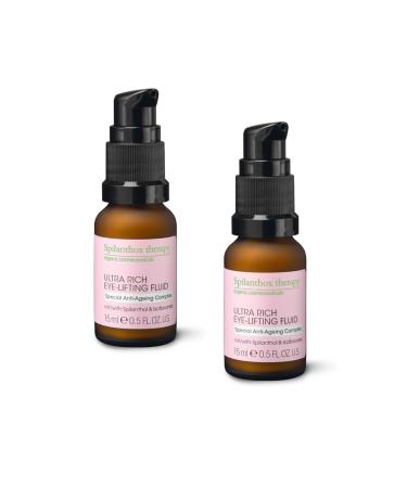 Spilanthox Therapy - Ultra Rich Eye -Lifting Fluid - Anti -aging eye care for smooth eye area - Spilanthol hyaluronic acid & bio aloe vera - vegan natural cosmetics - duo set 2x30ml 15 ml (2 -pack)