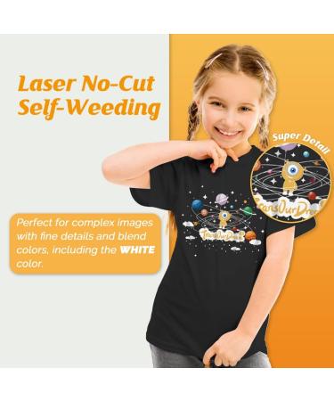 TransOurDream Laser No-Cut Dark Heat Transfer Paper for T Shirts - 10 Sets (8.5x11) - Self-Weeding Iron on Transfer Paper for Laser Printer - White Toner - Buy Online on GoSupps.com