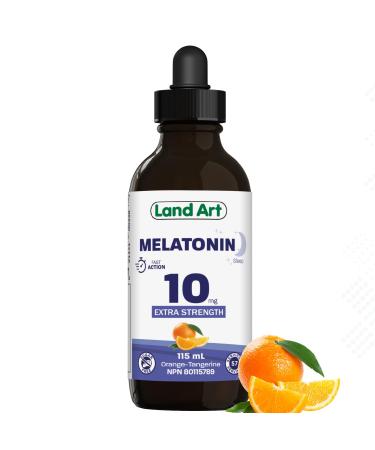 Melatonin 10mg - Fast Action - Sugar Free - Sleep Aid - Liquid - Maximum Absorption - Great Taste - Vegan - Gluten Free - Made in Canada (115ml)
