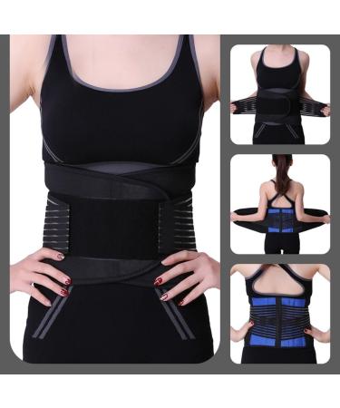 Buy 5XL 6XL Lower Back Support Brace | Posture Corrector & Lumbar Decompression Belt for Pain Relief - Large Blue - 2024 - Buy Online on GoSupps.com