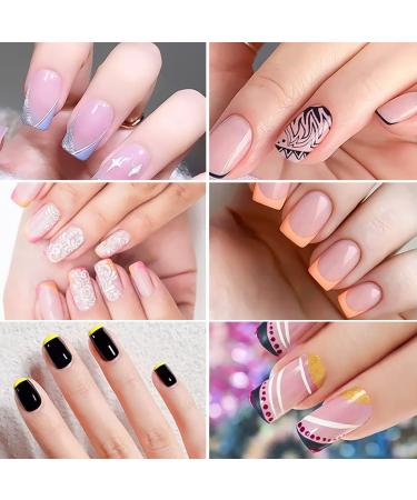 saijer Nail Art Stamper 4 PCS Silicone Nail Art Stamper With Scrapers 8 PCS Nail Art Stamping Plates Transparent Jelly Nail Stamp Manicure Tools Nail Plates Soft Stamper for DIY Nail Art Design - Buy Online on GoSupps.com
