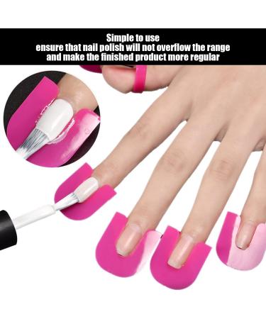 26 Pieces Nail Art Anti-Spill Clips Anti-Spill Glue Manicure Tools Nail Polish Application Aid Anti-Spill Model Nail Painting Template Diy Manicure Accessories - Buy Online on GoSupps.com