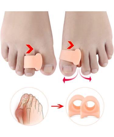10-Piece Silicone Gel Toe Protectors & Separators for Bunion Corrector & Toe Straightener - Men and Women - Buy Online on GoSupps.com