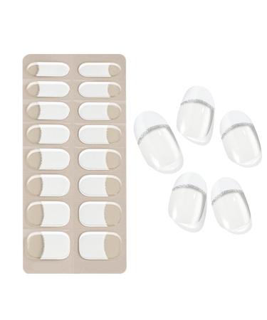 Yplkm For Semi-Permanent Gel Nails | French Gel Nail Stickers - Damage-Free Manicure Supplies for Women Girls Beginners and Beauty Enthusiasts | Daily Use