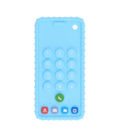 Buy Sensory Chew Toy - Cell Phone Shape Silicone Teether for Toddlers | Bright Blue Color Soft & Fun - International Shipping Available! - Buy Online on GoSupps.com