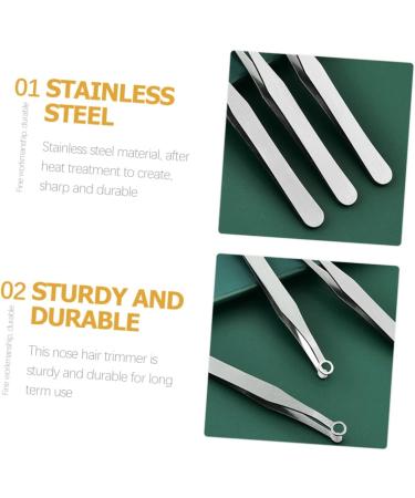 Ipetboom 5 Sets Round Nose Hair Clips | Precision Trimmers for Men | Stainless Steel Grooming Tools - Buy Online on GoSupps.com