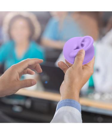 ARTIBETTER 2 Pcs Silicone Ear Models for Jewelry Display & Teaching - Purple - Buy Online on GoSupps.com