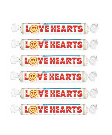 Swizzels Giant Love Hearts - Pack of 12. Gift for Lovers Birthdays or Special Occasions