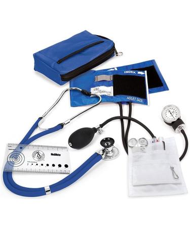 Shop NCD Medical/Prestige Medical Set | Aneroid Manometer & Dual Head Stethoscope - Royal Blue | International Shipping Available - Buy Online on GoSupps.com