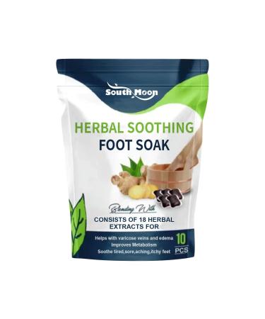 Herbal Soothing Foot Soak Beads Herbal Detox Cleansing Foot Soak Beads Herbal Foot Cleansing Soak Beads Herbal Detox and Shaping Foot Soak Beads Foot Care 10Beads/Bag (1 Bag)