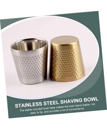 Hapinary Razor Shell Soap Holder - Stainless Steel Shaving Cup for Men | Durable & Stylish Gift - 7.1x7cm - Buy Online on GoSupps.com