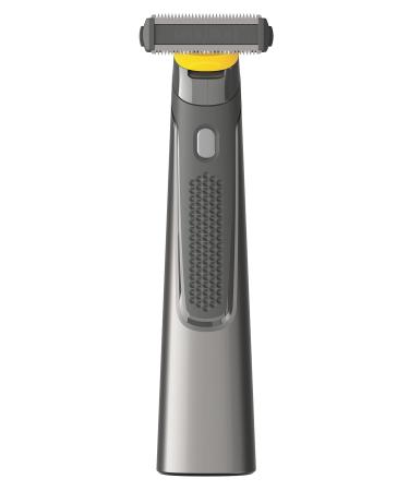 MicroTouch SOLO Titanium, Rechargeable Beard & Body Razor that Trims, Edges, Shaves, and Grooms