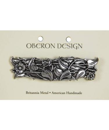 Periwinkle Hand Crafted Metal Barrette - Made in USA - 70mm Clip by Oberon Design - Buy Online on GoSupps.com