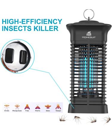 Homesuit 15W Bug Zapper - High Powered Electric Mosquito Killer | Waterproof Outdoor/Indoor Insect Trap for Home, Backyard, Patio - 4000V - Buy Online on GoSupps.com