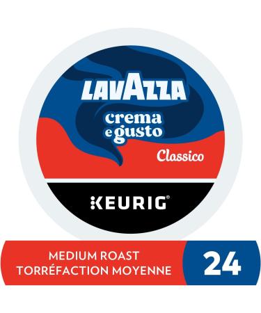 Lavazza Crema e Gusto Medium Roast K-Cup Coffee Pods 24 Count For Keurig Coffee Makers Qualit Rossa 24 count (Pack of 1) - Buy Online on GoSupps.com