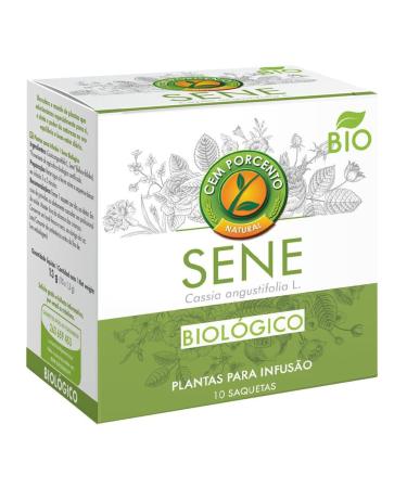 Cem Porcento - Senna leaves (Cassia angustifolia L.) BIO - 8 x 10 teabags (total: 80 teabags)