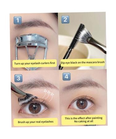 2Pcs Angled Mascara Fan Brush Set for Lashes - Eyelash Makeup Brushes for Perfect Application - Buy Online on GoSupps.com