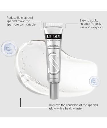  Generisch Peptide Lip Treatment Lip Balm with Hyaluronic Acid Mini Lip Gloss and Lip Balm for Dry Lips with Hyaluronic Acid and Night Mask for Glowing Skin (3) - Buy Online on GoSupps.com